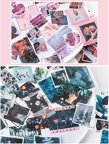 Miniatura 5 de Adhesivo Washi para álbum de recortes, plantas verdes, hermosos paisajes de la naturaleza, decoración de cosas de la vida diaria, calcomanías de