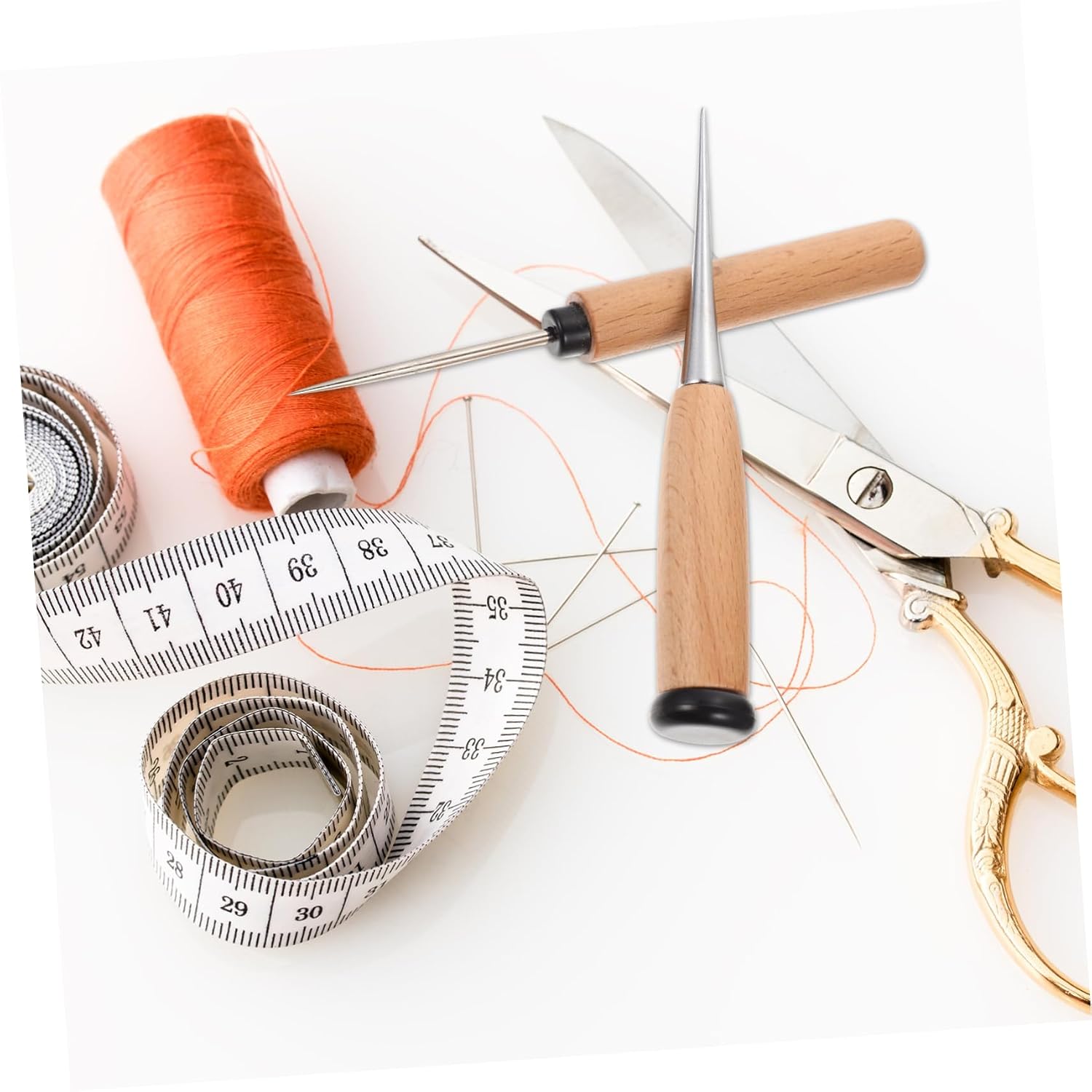 2pcs Handle Awl Sewing Tools for Leather Craft Projects Upholstery and Canvas Repair for Stitching Enthusiasts and