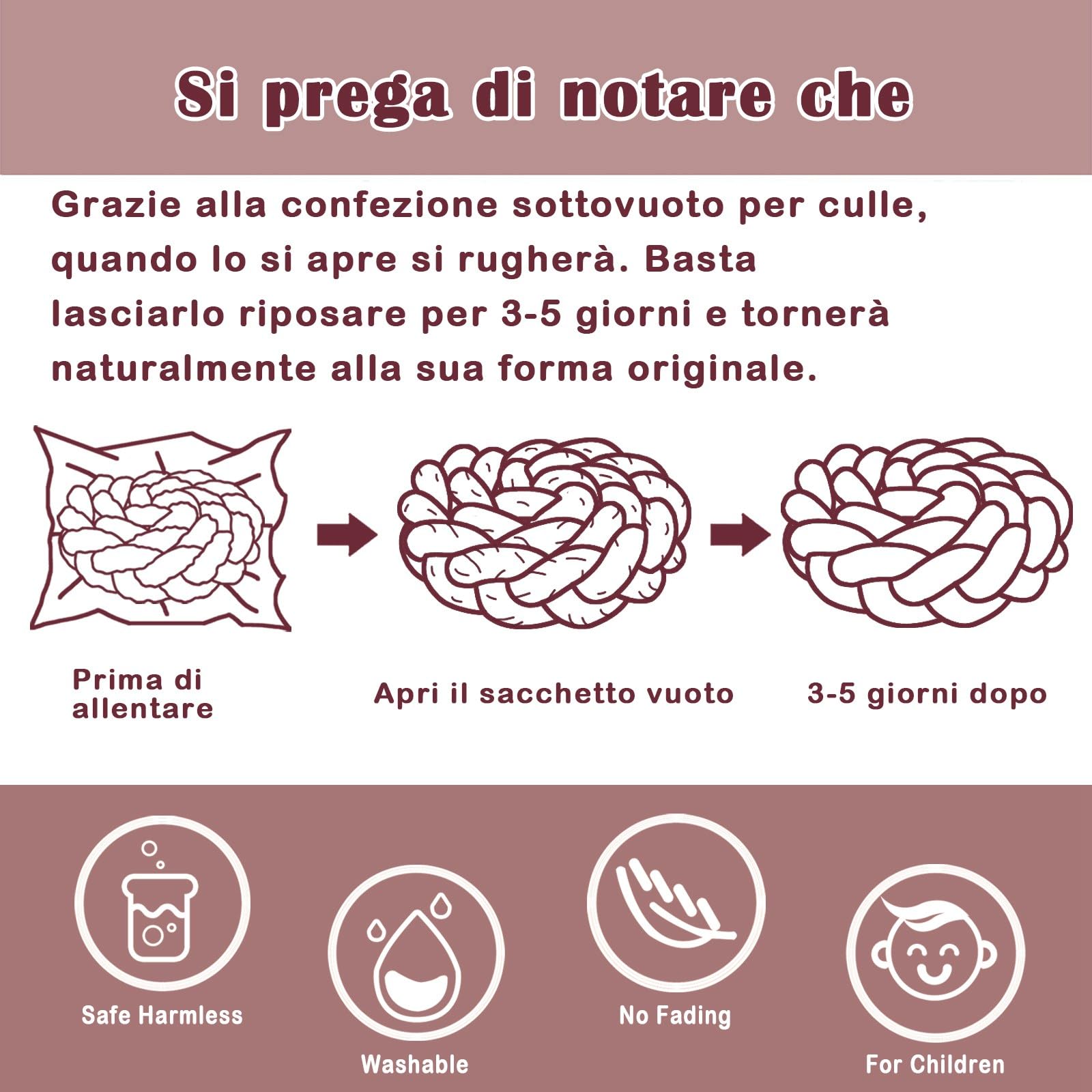 Cuscino Intrecciato Per Chi Dorme Sul Fianco - Morbido E Decorativo - 150 Cm - Foto 10