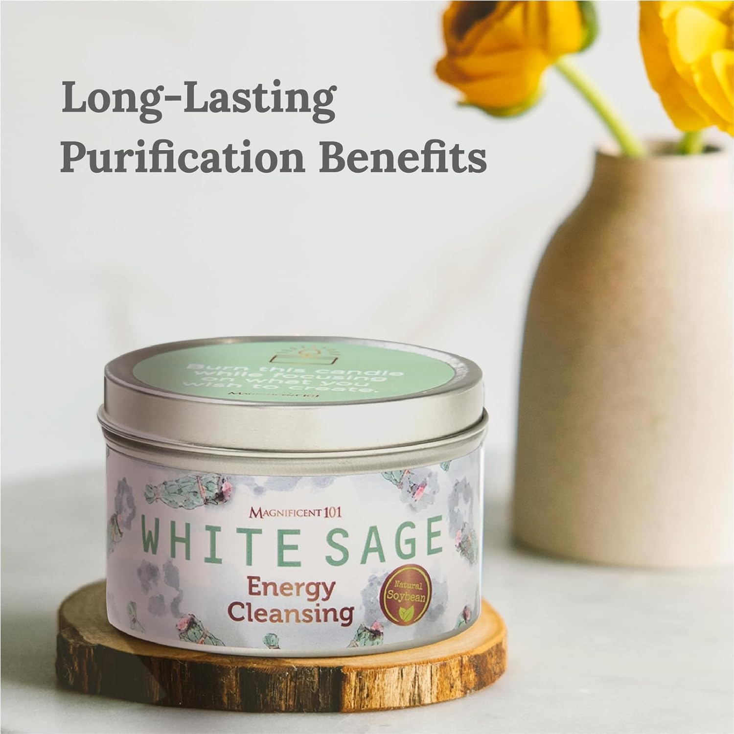 White Sage Smudge Candle