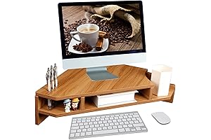 Triangle Monitor Stand Riser: Declutter and Enhance Your Workspace with Elegantly Engineered Comfort