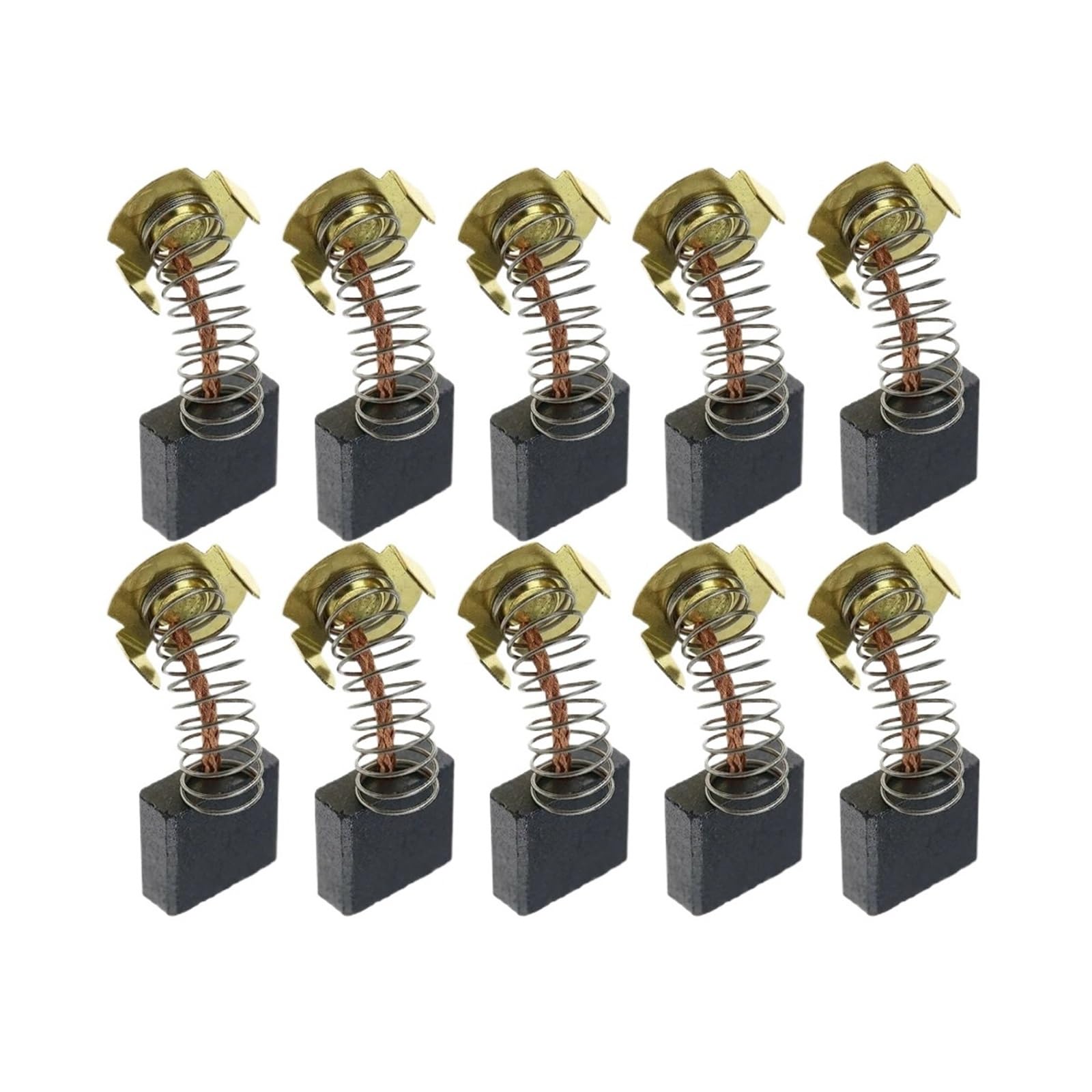 10 Pcs Carbon Brushes 7 * 18 * 16mm Replacement Parts Fit Compatible CB-204 Demolition Hammer Angle Grinder Accessories Power Tools