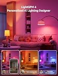 Lepro B1 AI Smart Bulb, Color Changing Light Bulbs, Work with Alexa and Google Assistant, WiFi & Bluetooth LED Light Bulb, Music Sync, Via Lepro App, RGBWW Dimmable LLM, A19 E26 800 Lumen, 8 Packs
