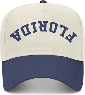 Florida Upside Down Reversed Vintage Trucker Hat | Premium Snapback Baseball Hat for Men & Women