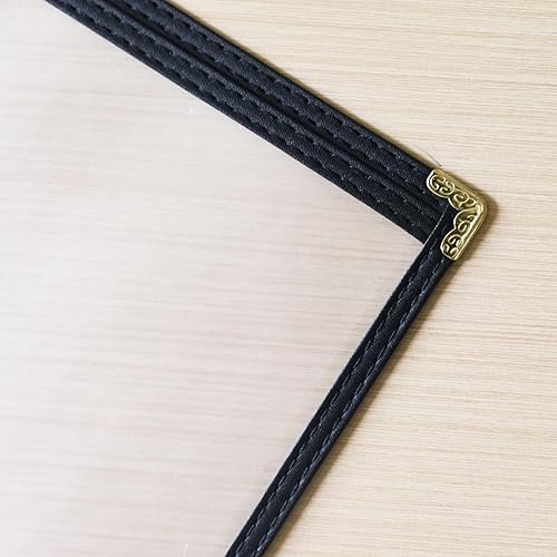 Miniatura 13 de Fundas para menú de restaurante de 8.5 x 11 pulgadas, 4 páginas 8 vistas, soportes de menú de plástico impermeable y transparente para bares, 2 Pack