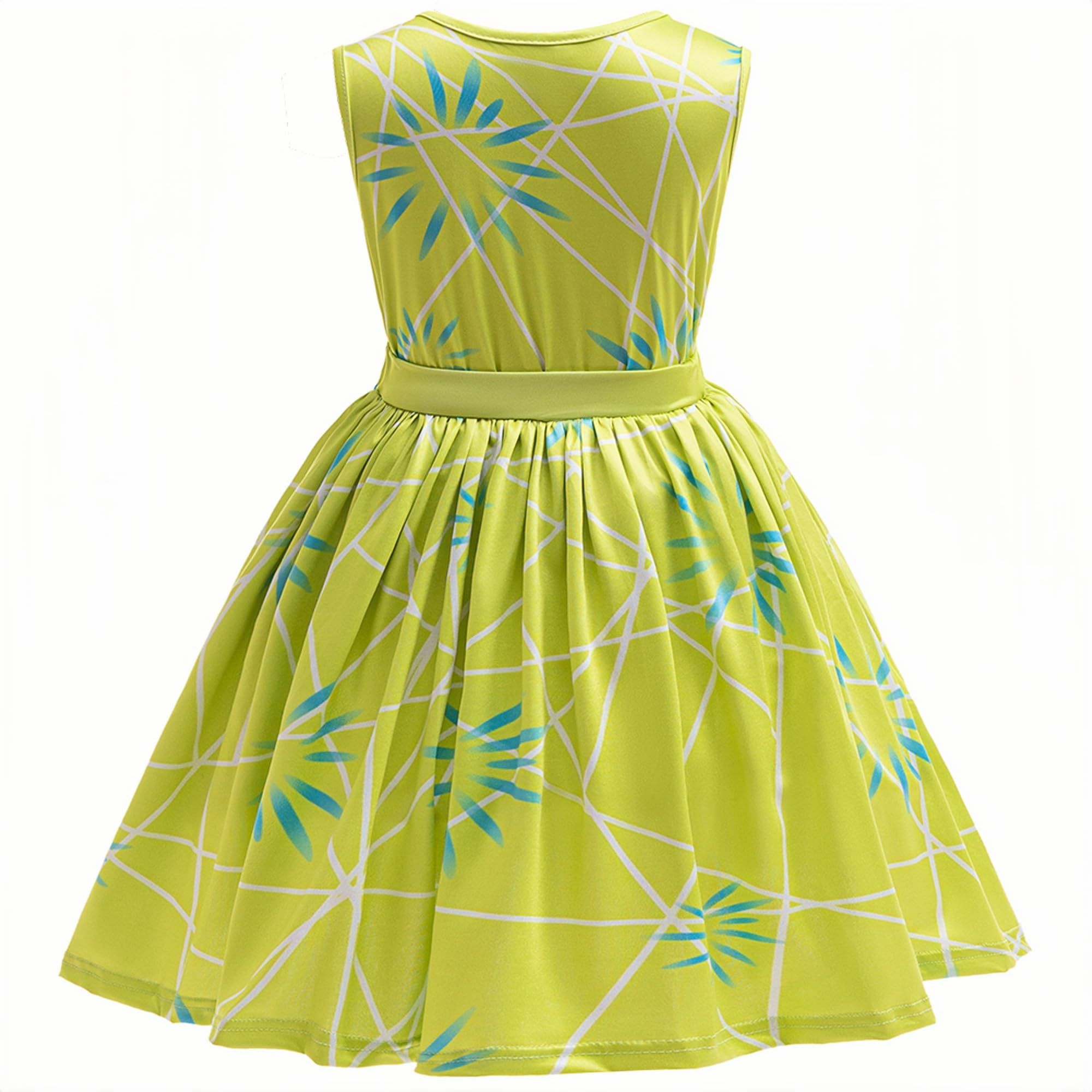 keaiyouhuo Ragazze Disgusto Principessa Vestito Gioia Costume Bambini Cosplay Vestire Halloween Compleanno Natale Abiti con Parrucca