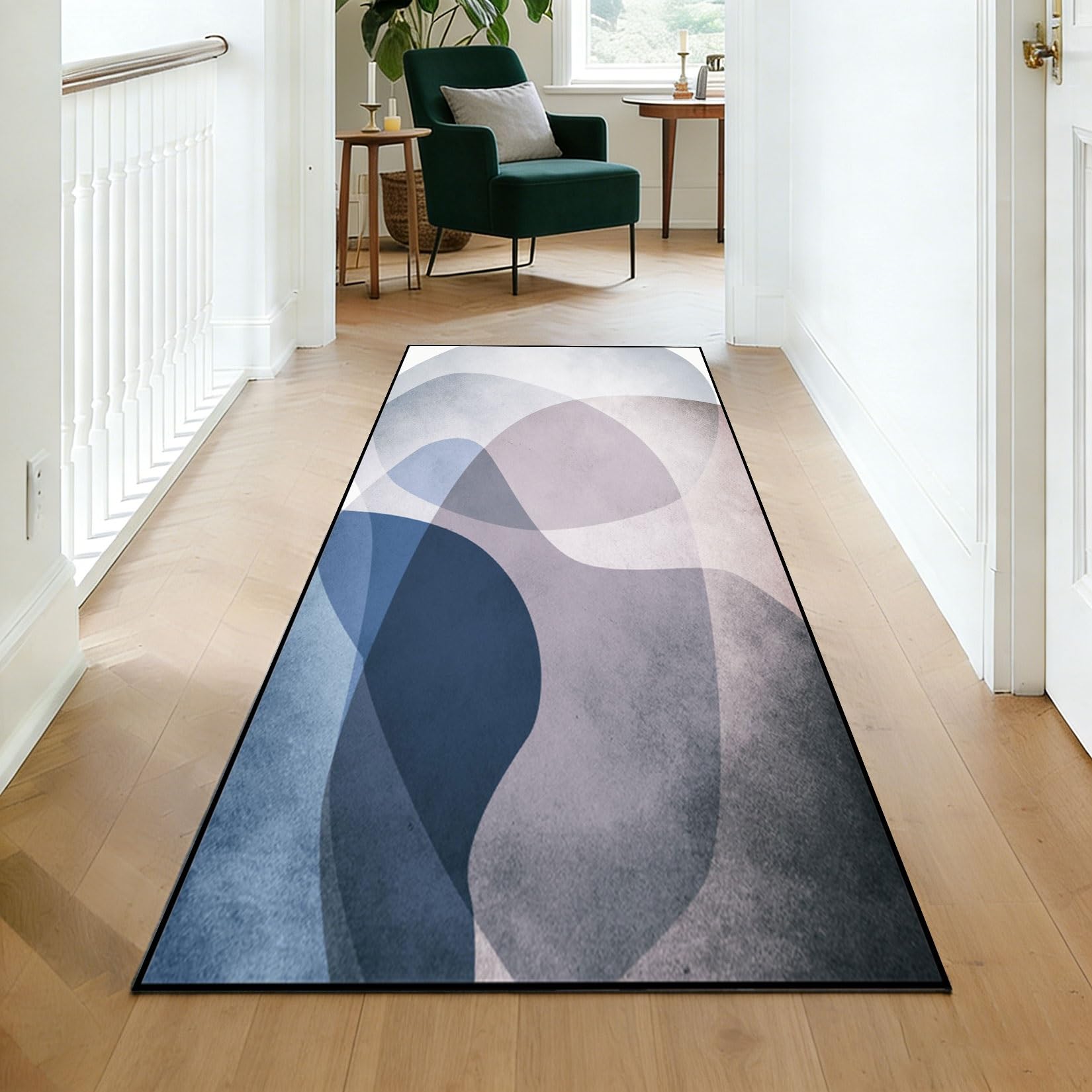 Dywanik Do Przedpokoju 105 x 330 cm Chłonny, Antypoślizgowy Antypoślizgowy Dywan-Chodnik, Wąski Dywan-Chodnik Można Prać W Pralce, Wytrzymały Do Salonu Przedpokoju Łazienki, E