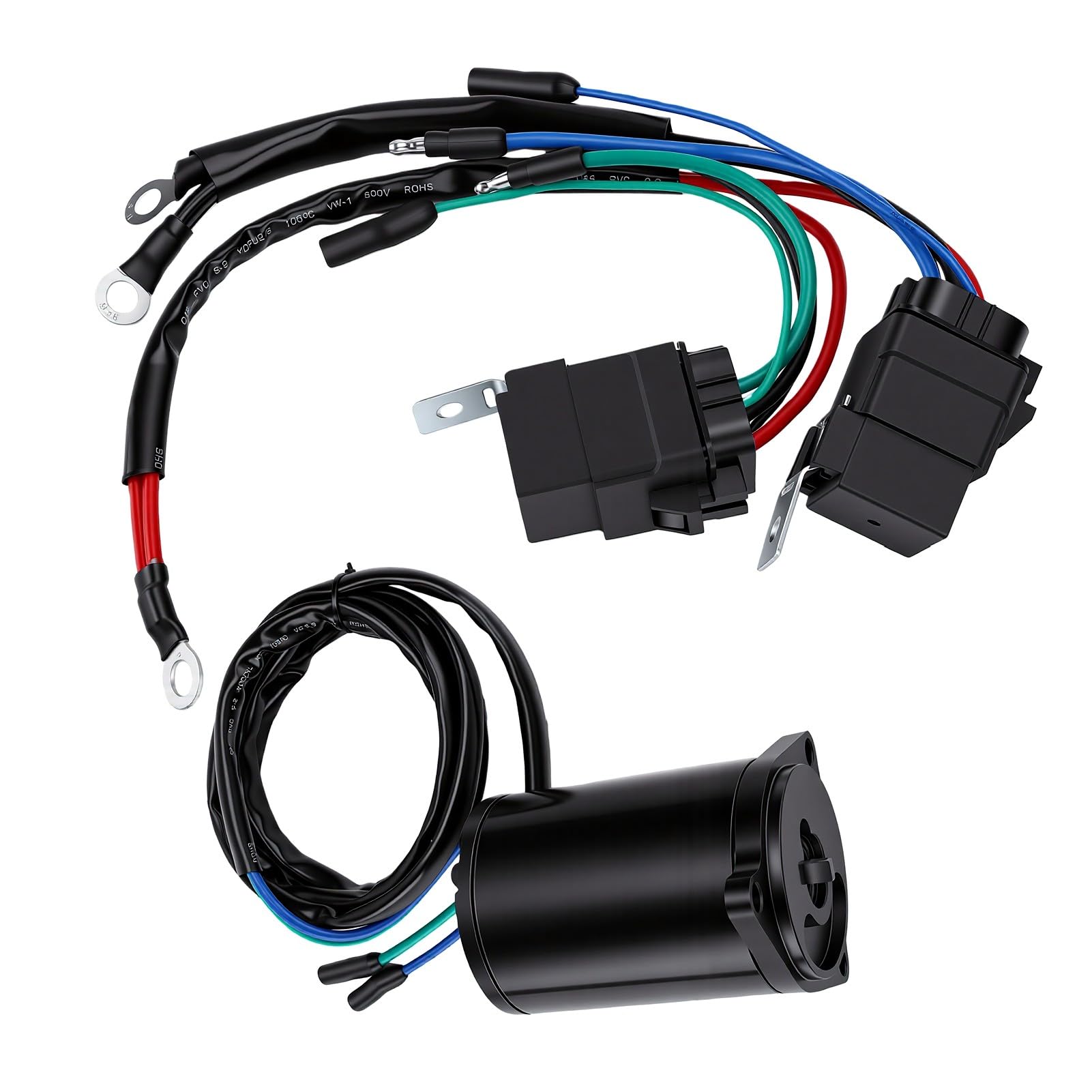 Motor de Fuerza de Trim para Fuera de Borda 12V 2 Cables con Relé