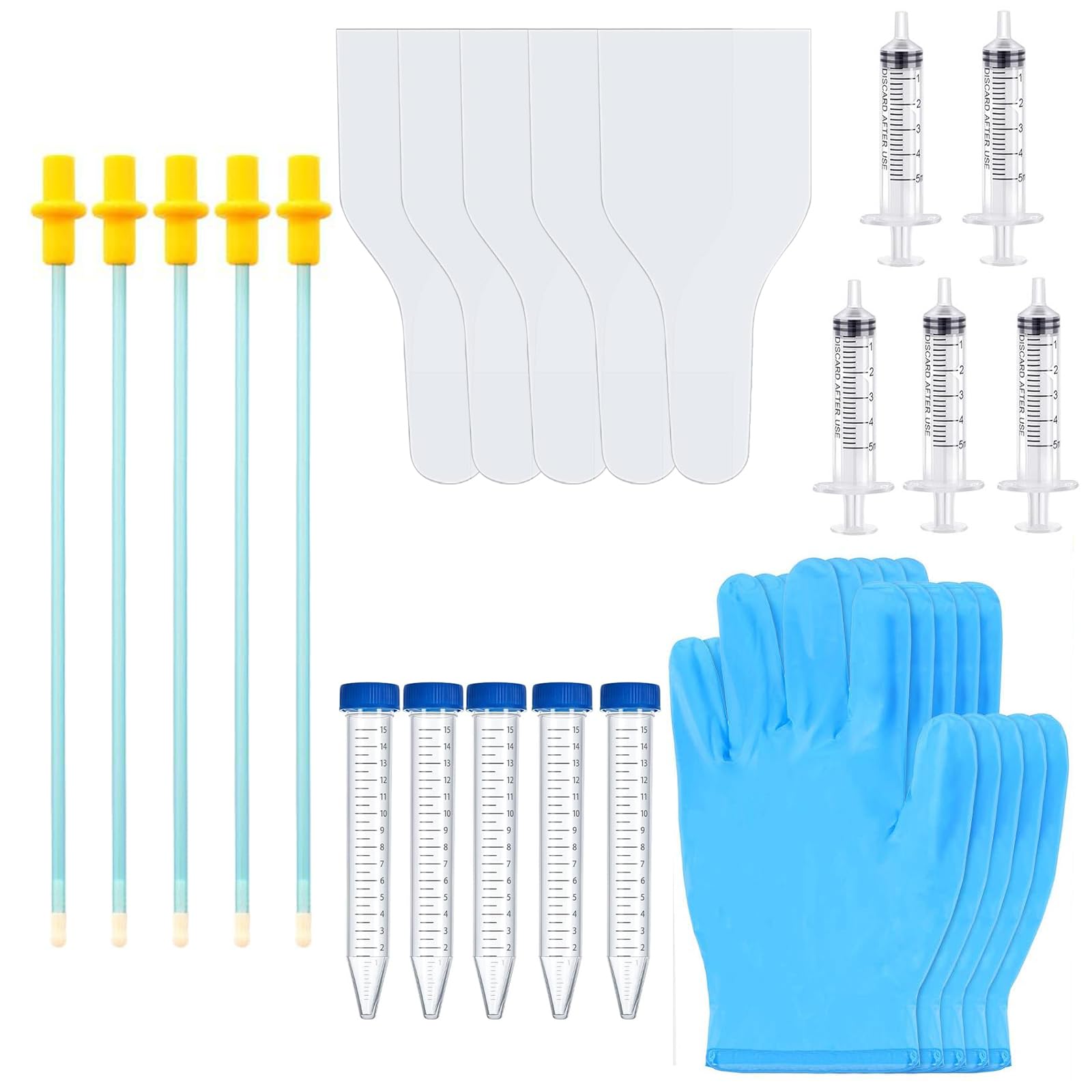 Set di 5 kit per l'allevamento di cani per inseminazione artificiale, kit di allevamento canino, kit per l'allevamento di cani per l'inseminazione artificiale, forniture per l'allevamento