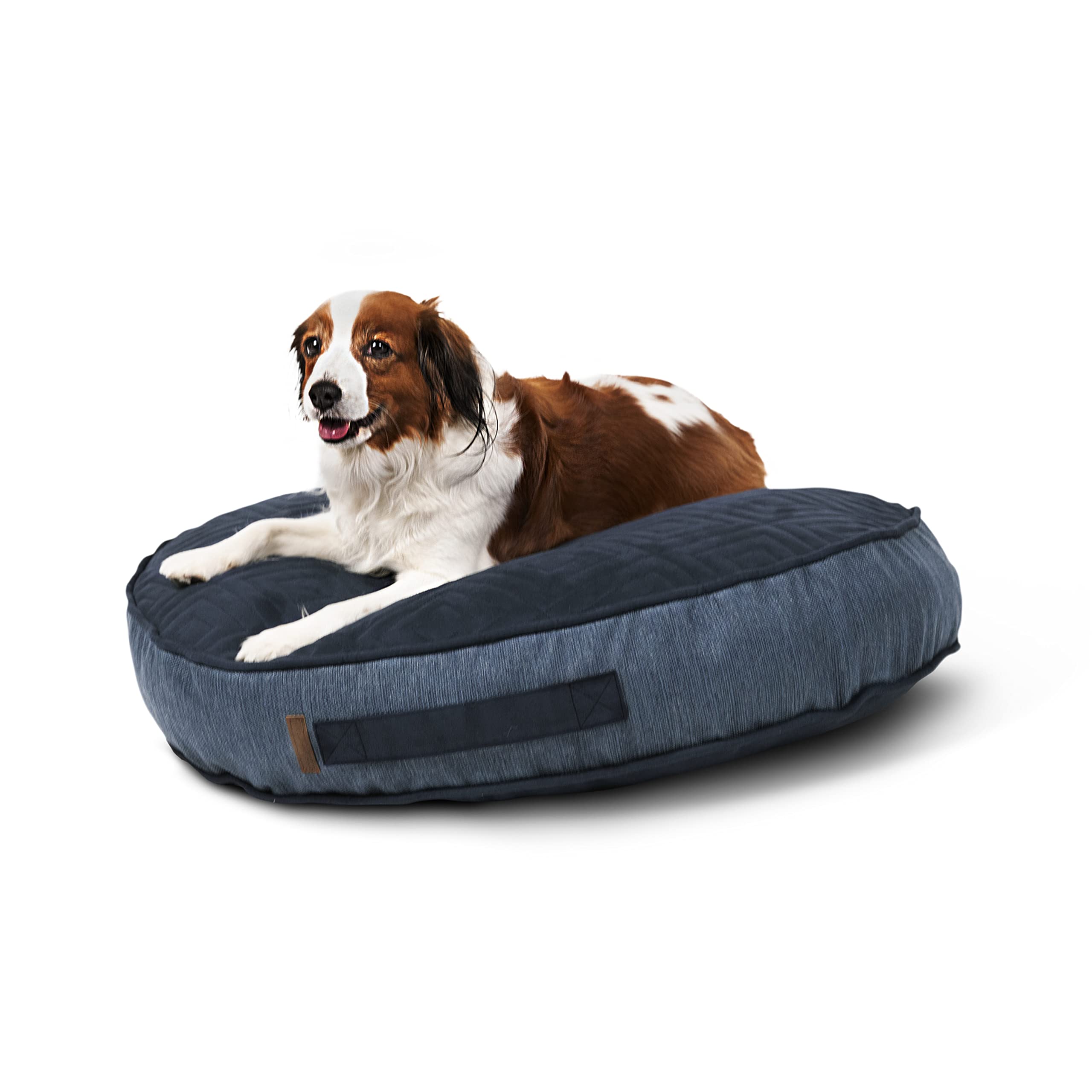 Bark and Slumber Bella Blue Medium Polyfill Round Lounger Dog Bed