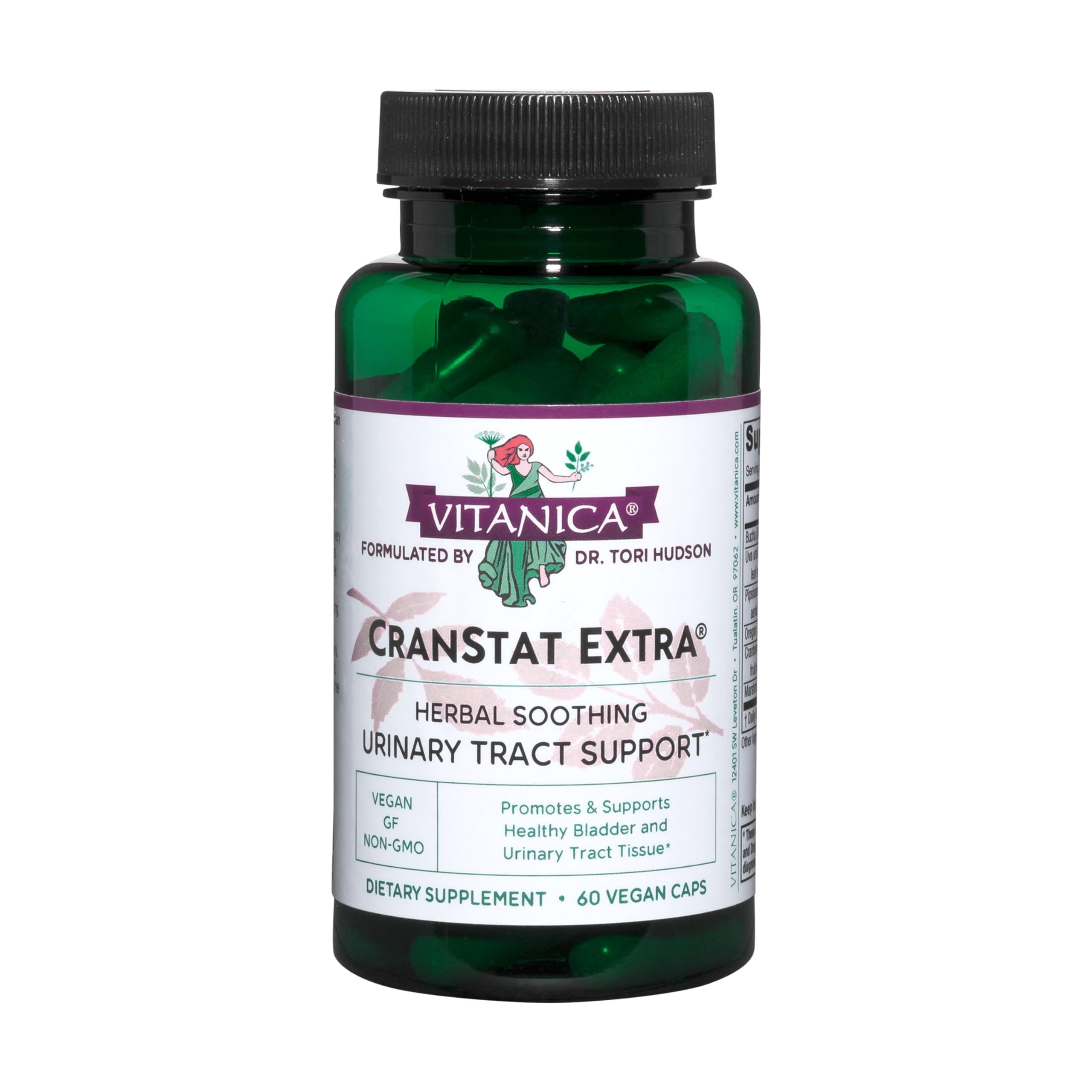Vitanica CranStat Extra, Urinary Tract Support, Vegan, 60 Capsules