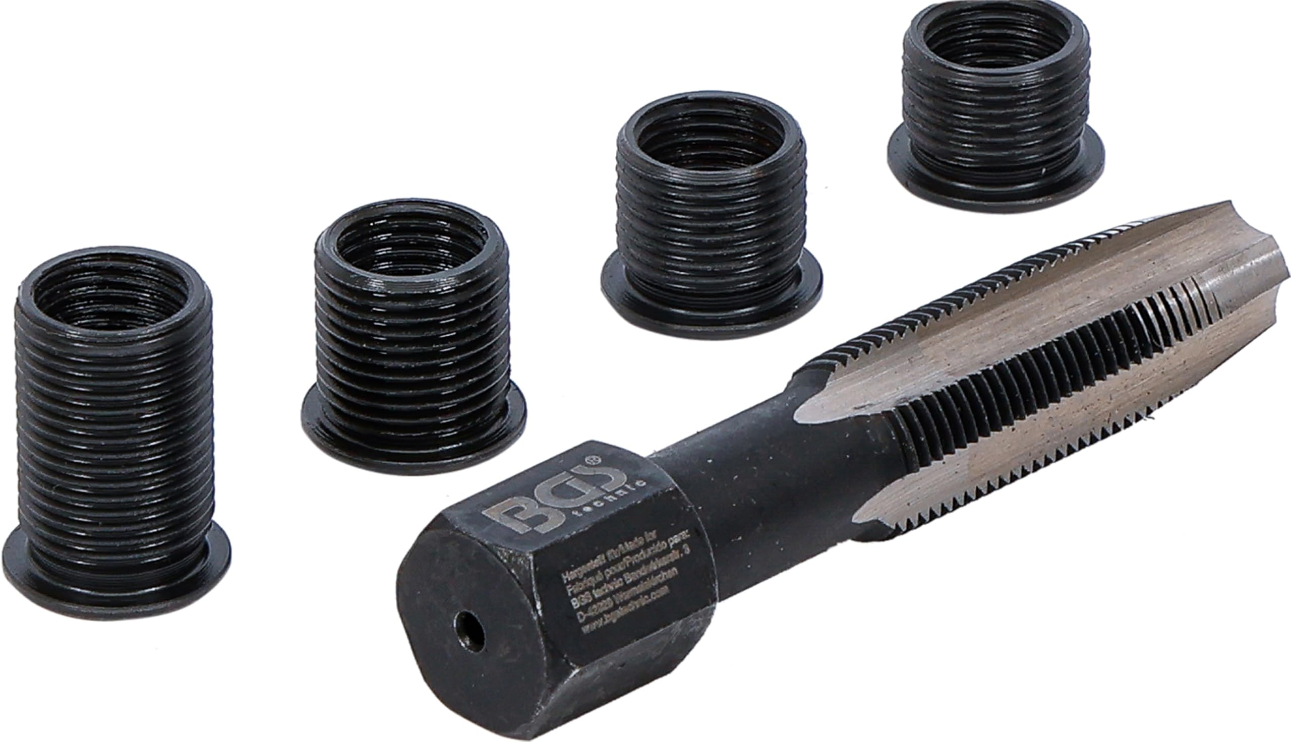 BGS 165 | Kit de réparation pour filet de bougies d’allumage | M10 x 1,0 mm | 5 pièces