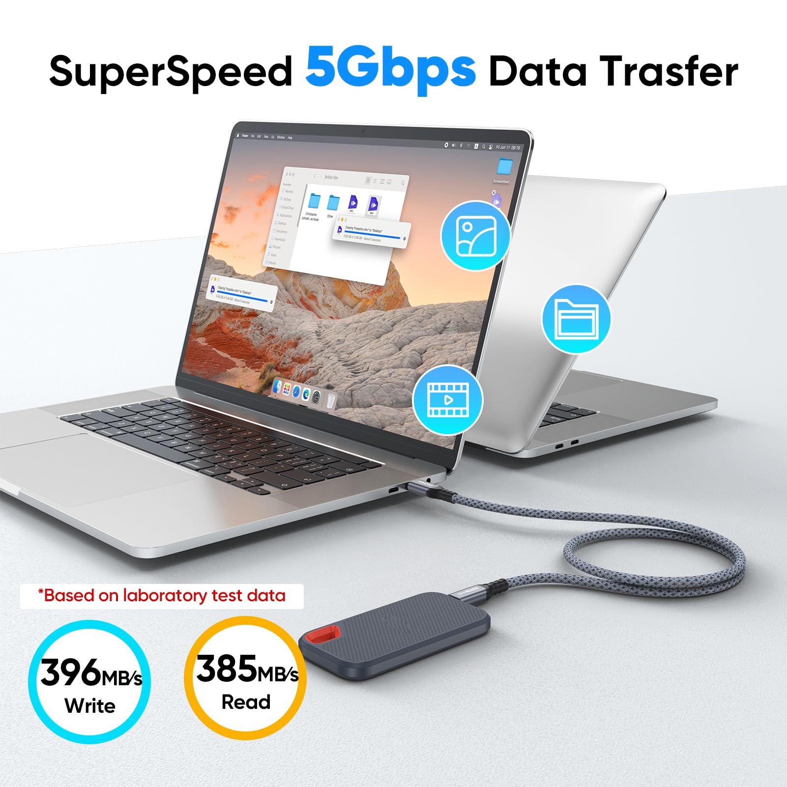 Cavo da USB C a USB C N53 (6,8 m, confezione da 1)