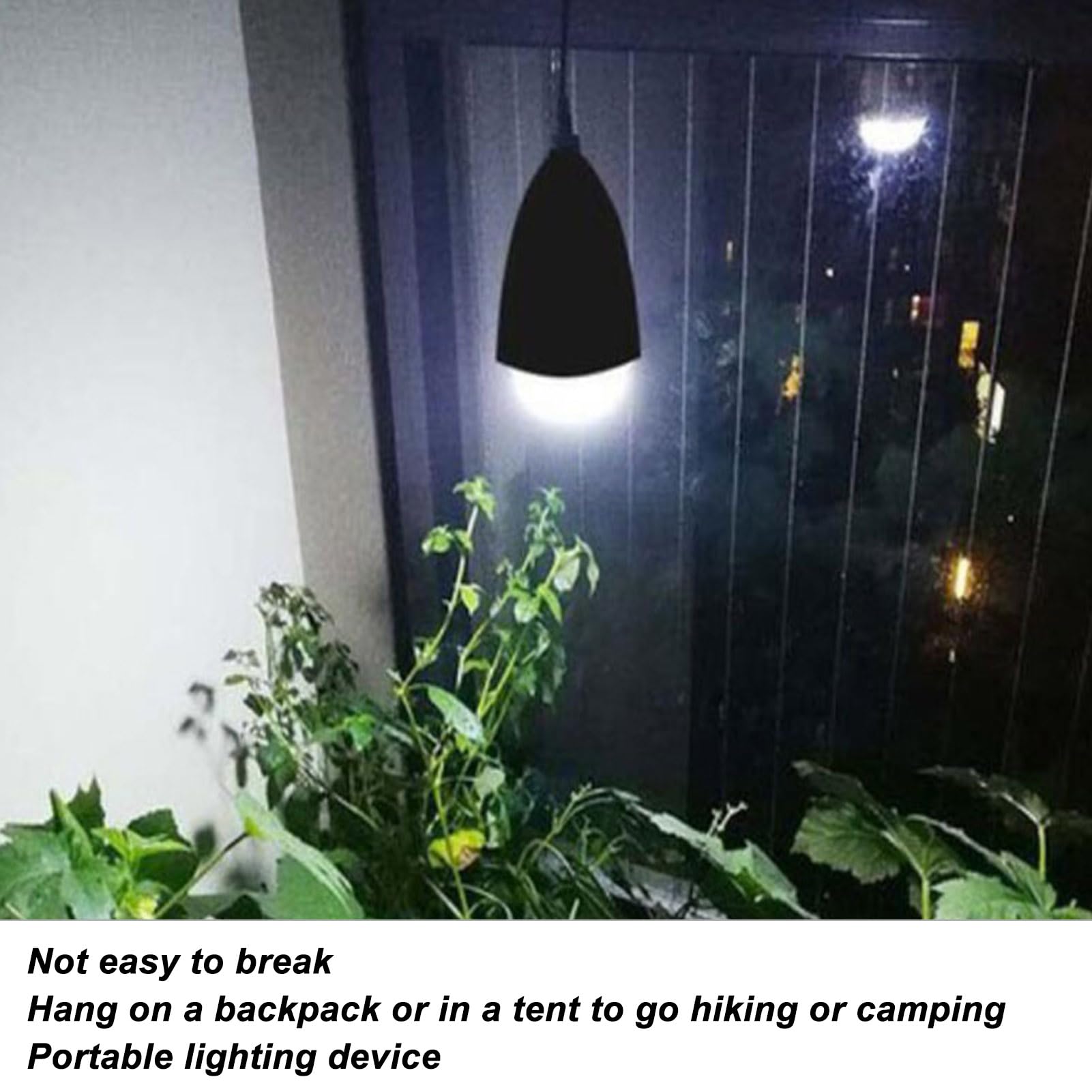 Topiky Solar Glühbirnen für Hühnerstall, LED Solarlampe für den Außenbereich, Tragbare Wiederaufladbare Solarenergie Lampe für Zelt, Camping, Wandern