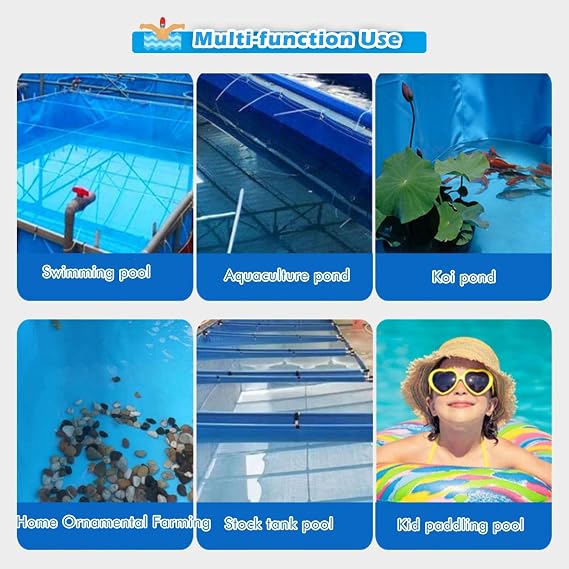 Outdoor Round Pools Above Ground 3 4 5 6 7 8 9 10 11 12 13 14 15 16 18 Ft Dia, Heavy Duty Backyard Family Swimming Pool with Steel Frame, Non Inflatable Pools(Deep 48in/122cm,Dia 5ft/1.5m)