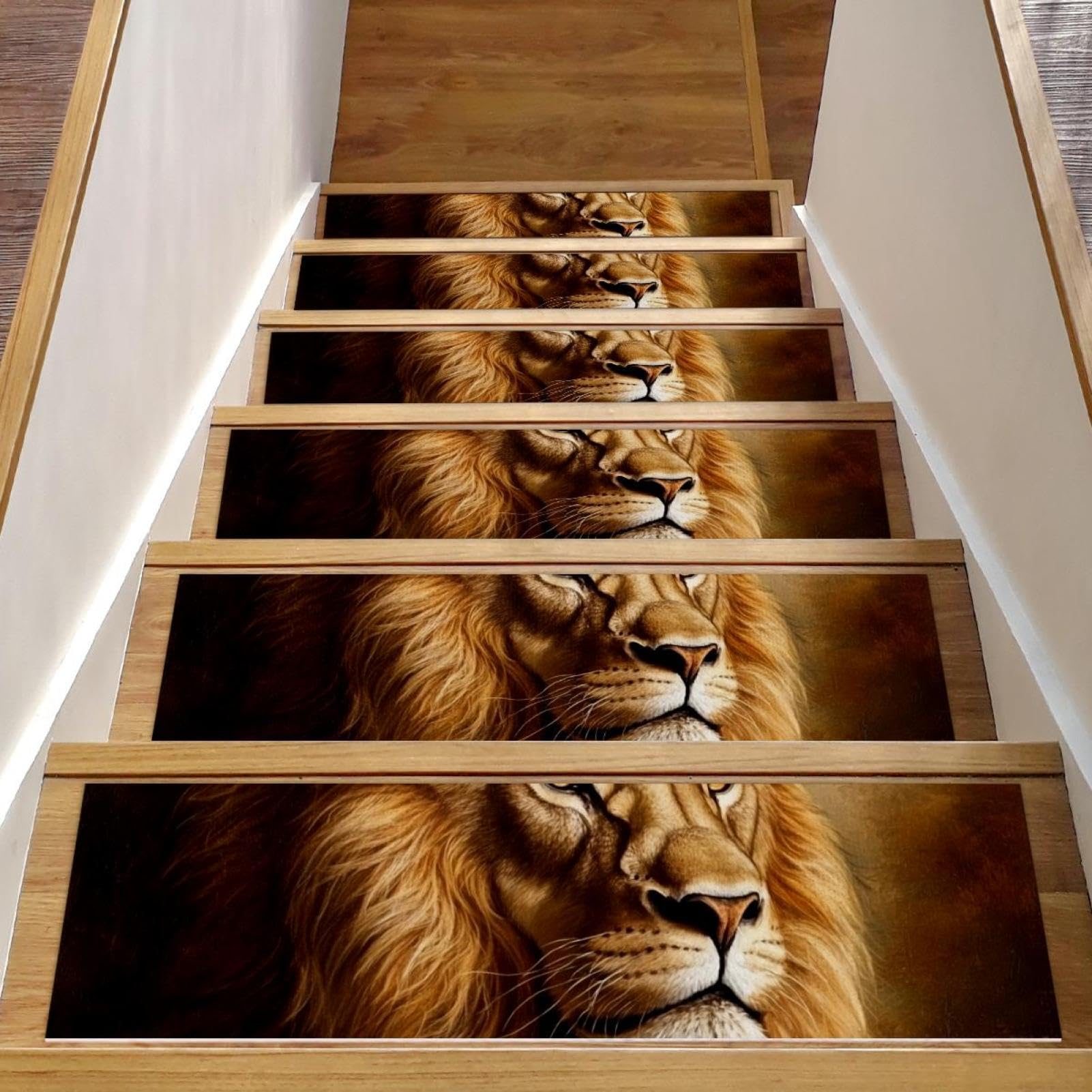Tapis d'escalier antidérapants pour marches en bois d'intérieur lot de 15 sécurisés
