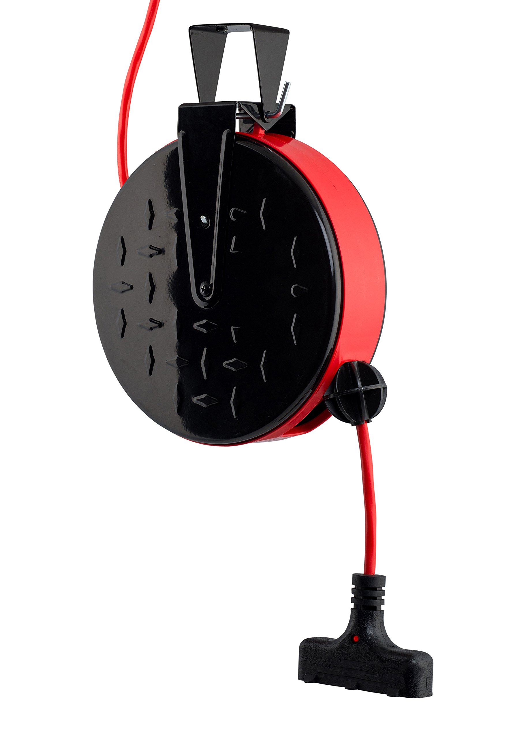 CopperPeak 30 ft Retractable Extension Cord Reel Ceiling or Wall