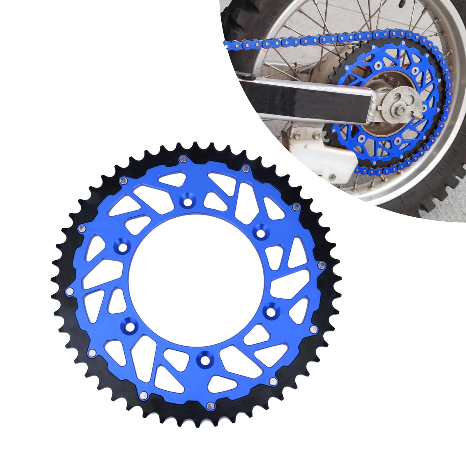 Coroa Traseira NICHE 51 Dentes Passo 520 - Para Yamaha YZ125 YZ250 YZ450F