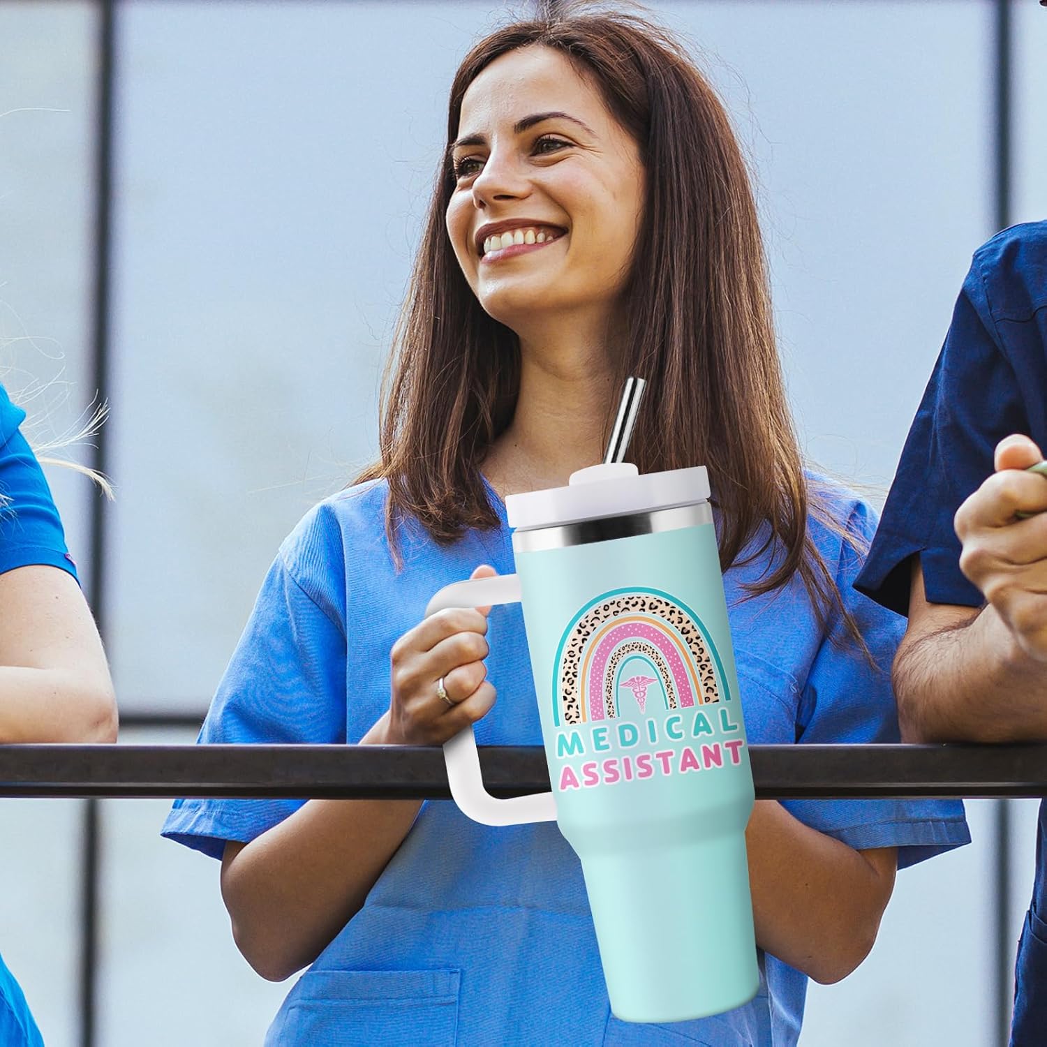 Medical Assistant Gifts for Women Men, Medical Assistant Week Gifts, MA Appreciation Gift, 40oz Stainless Steel Tumbler - Image 5