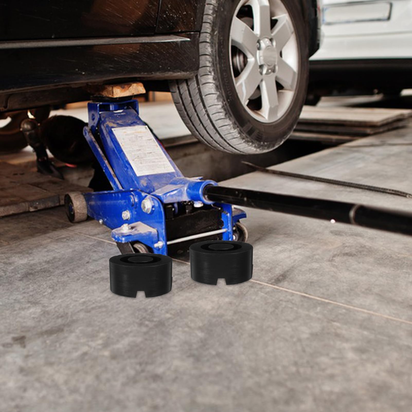 Holibanna 2 pezzi Tampone Gomma per Jack da per Stabilizzazione Auto e Protezione per Uso e