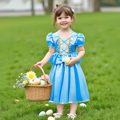 Miniatura 2 de Meland Vestido de princesa - Vestido de princesa para niñas con juguetes de princesa, regalo de cumpleaños de Navidad para niñas de 3 a 8 años
