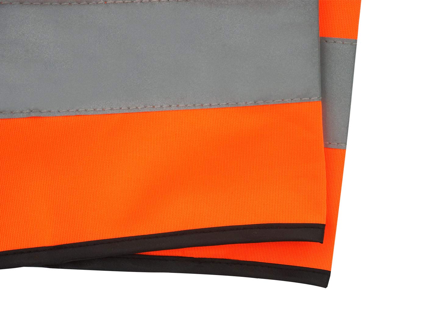 AIEOE 10 Pièces Enfant Gilet Fluorescent de Sécurité Durable Veste Haute Visibilité Sans Manches Fille Garçon Gilet Réfléchissant Vélo Running Randonnée Fluorescent Orange 01