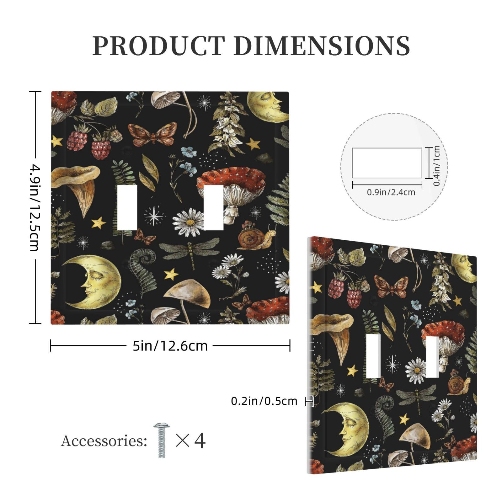 Rustic Floral Wall Plate - Vintage Watercolor Switch Cover -14 Rustic Floral Wall Plate - Vintage Watercolor Switch Cover -14