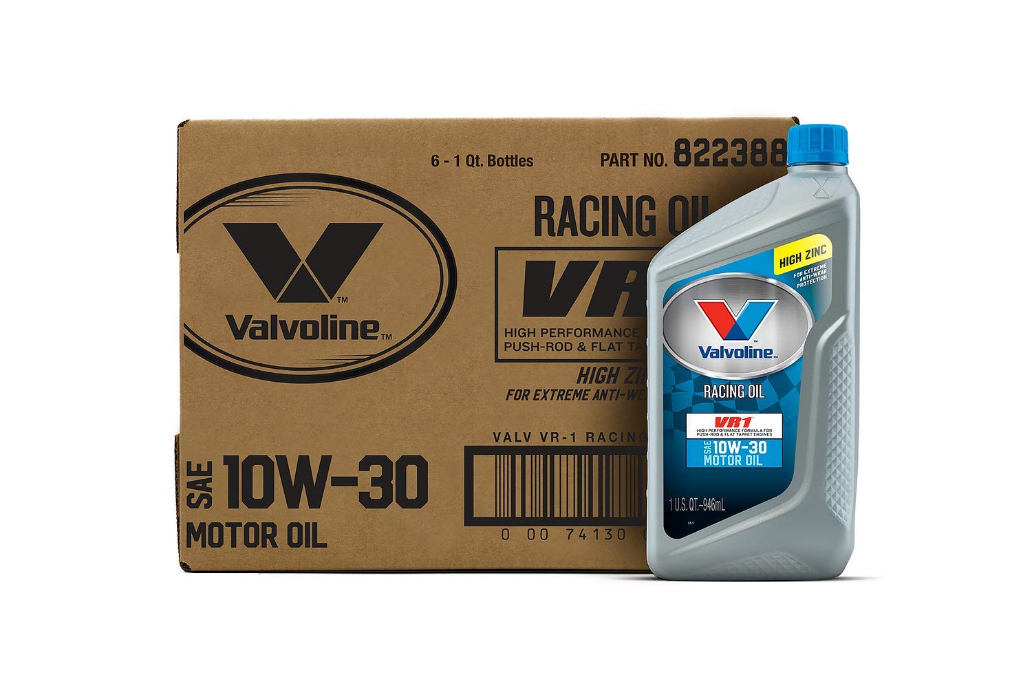 Valvoline VR1 Racing SAE 10W30 High Performance High Zinc Motor Oil 1
