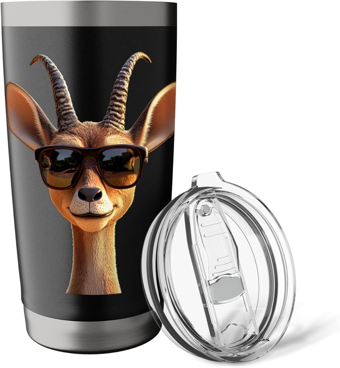 Antelope Kudu Gazelle Africa Safari Serengeti Cute Antelopes Stainless Steel Insulated Tumbler - Image 5