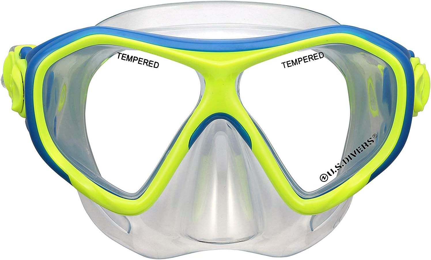U.S. Divers Dorado Jr Kids Snorkeling Set - Fog Resistant Lens, Preventative Splashguard Snorkel, Adjustable Fins - Play Series | Unisex, Children (Ages 6+) : Everything Else