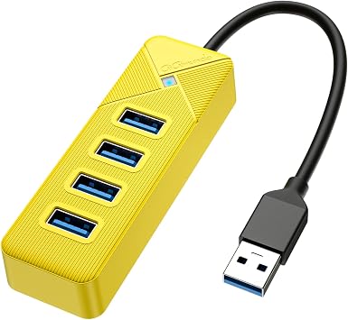 GiGimundo USB Hub 3.0, Multi USB Port Extension for Laptop/PC