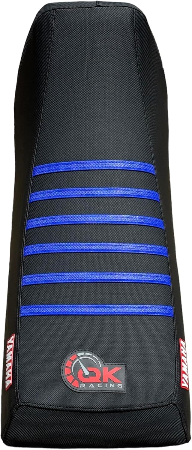 Premium Multi Grip Seat Cover - Compatible Fit for 1987-2006 Yamaha Banshee Gripper SEAT Cover Black/Blue Ribs S21
