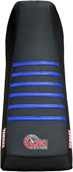 Premium Multi Grip Seat Cover - Compatible Fit for 1987-2006 Yamaha Banshee Gripper SEAT Cover Black/Blue Ribs S21