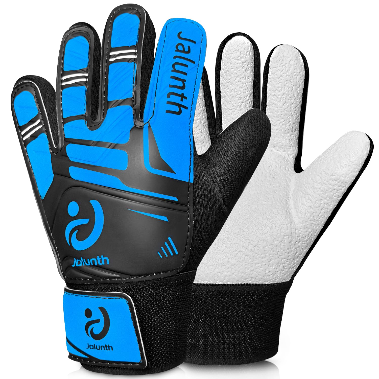 Jalunth Torwarthandschuhe Kinder Jungs Mädchen Junior Jungen Fußballhandschuhe Fussballhandschuhe Trainingshandschuhe Torwart Fussball Fußball Handschuhe größe 4 5 6 7 8 mit rutschfeste Latex