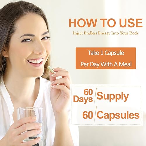 Miniatura 6 de Cápsulas de ácido alfa lipoico de 600 mg, suplemento de ALA para la salud nerviosa, apoyo antioxidante y energía celular, 60 unidades, sin OMG, sin