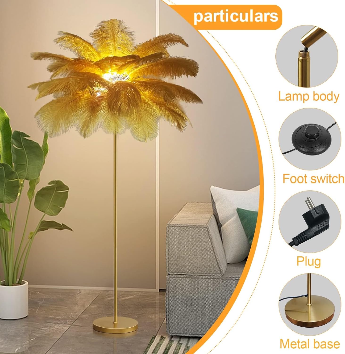 美濃和紙製 スタンド型フロアライト kuku クク バナナ紙×揉み紙 手作り