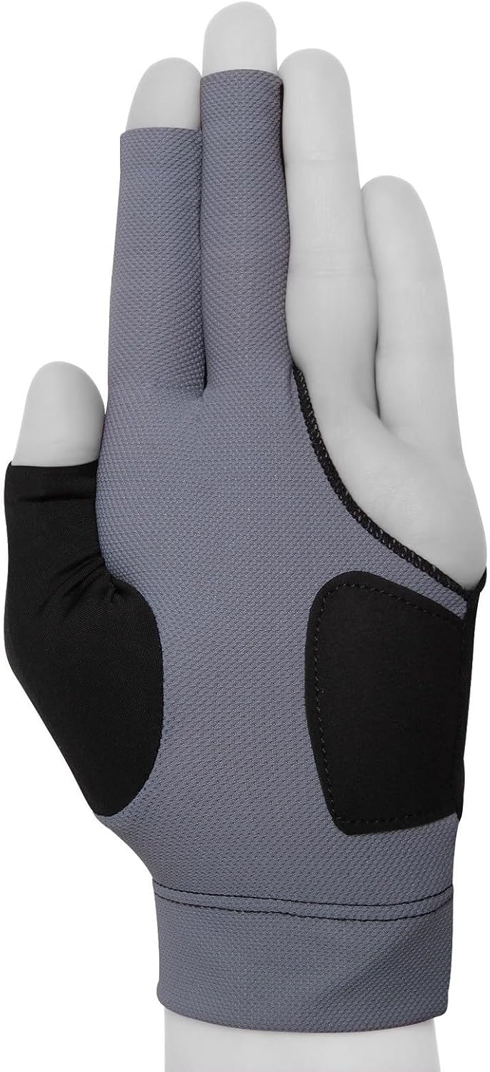 Predator Second Skin Billiard Glove for Left or Right Hand - Black w/Grey Logo