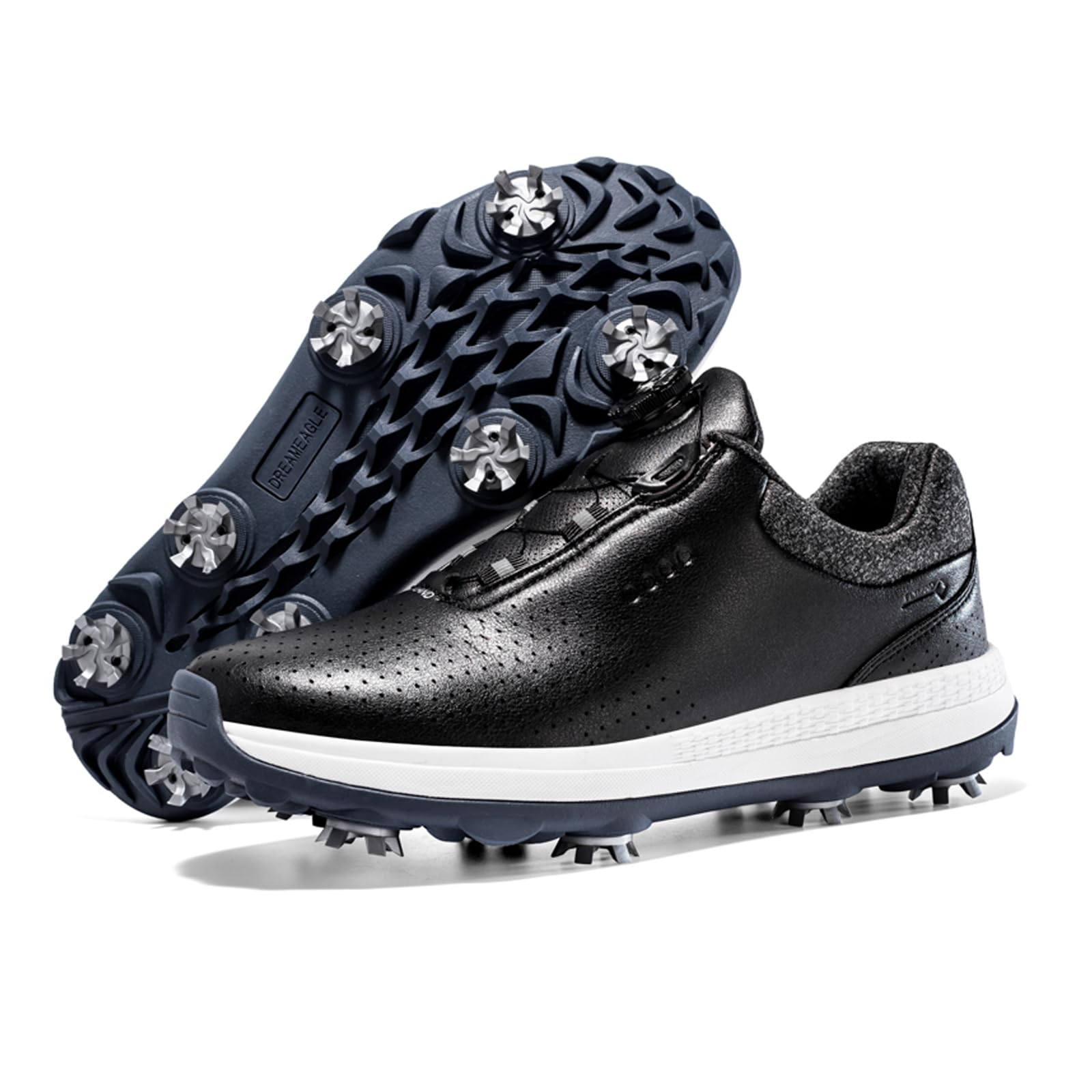Zapatos De Golf Unisex, Profesionales Zapatillas De Golf Antideslizantes, Zapatillas De Deporte Informales con Cierre De Giro para Entrenamiento