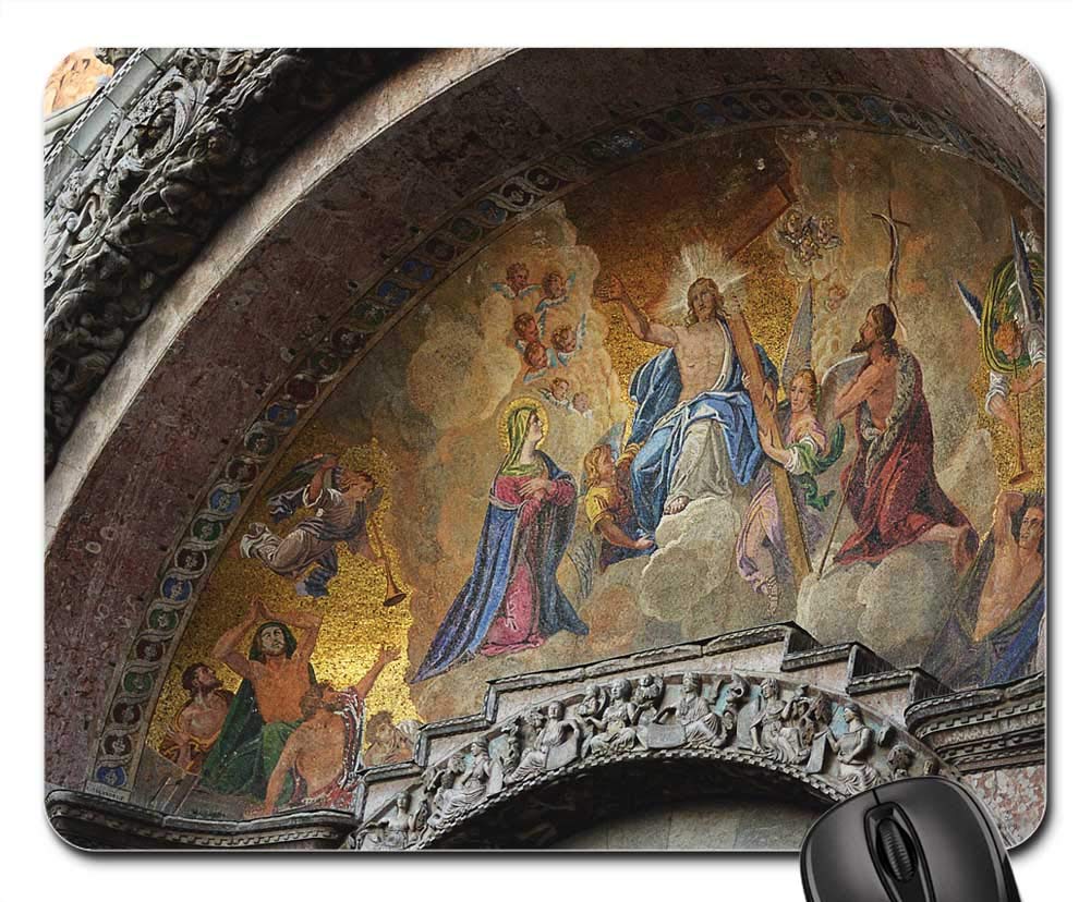 Mouse Pad - Venice The Basilica Square The Holy Brand Monument