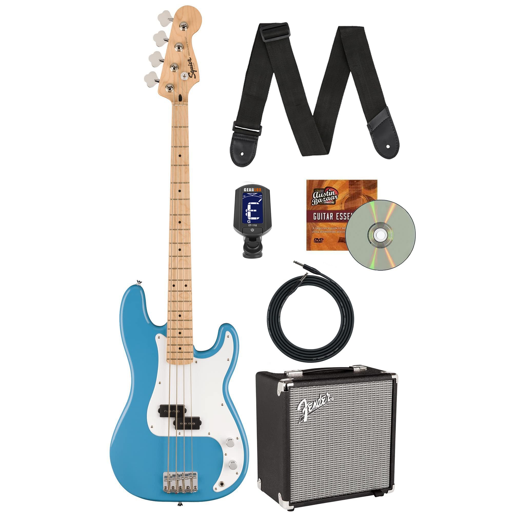 Amazon.com: Fender Squier Sonic Precision Bass Guitar - California