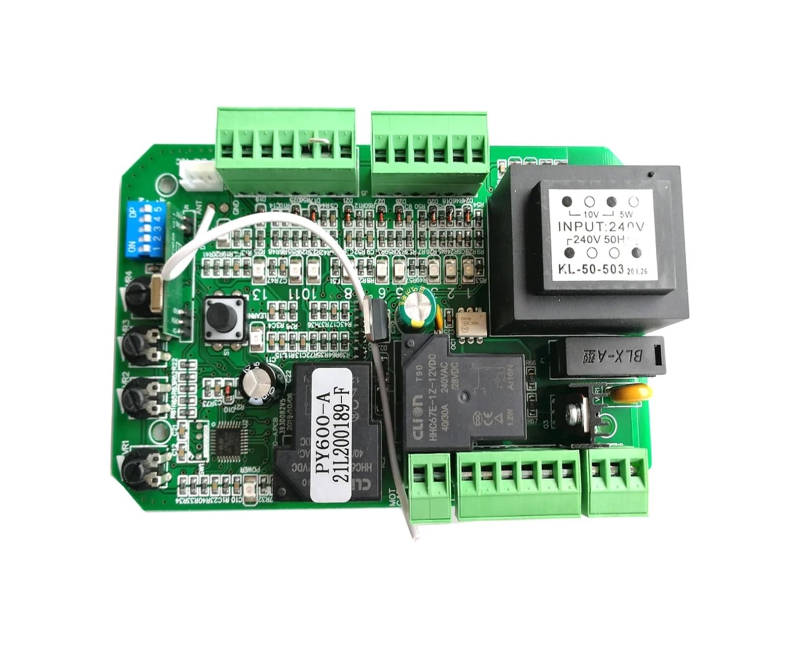 Scheda elettronica del circuito di controllo del motore del cancello for l'apricancello scorrevole Funzione Soft Start Modalità pedonale 110 V o 220 V -Affidabile e resistente(5 remote control kit)