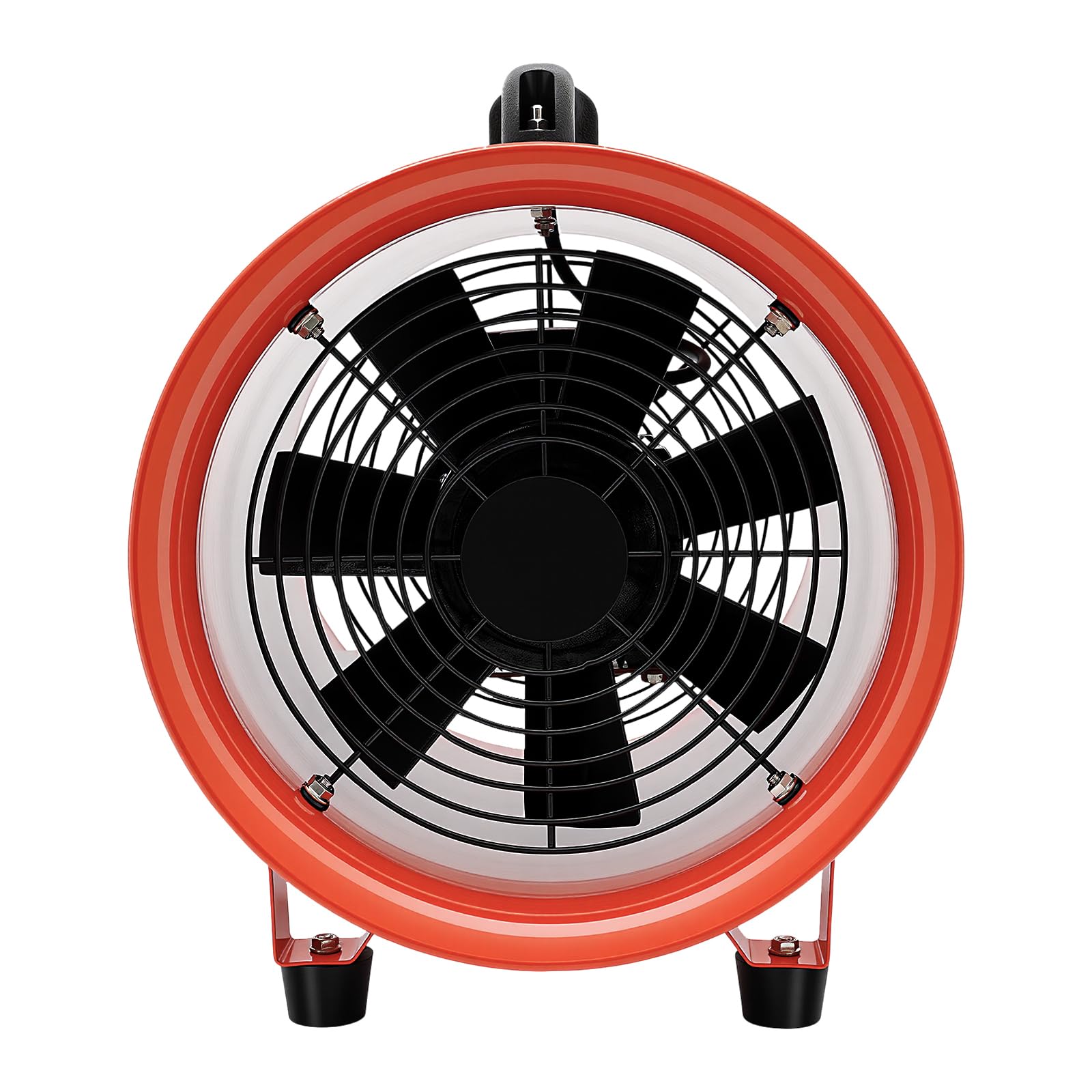 320W Bauventilator, 2800/3300rpm AC-Motor Baugebläse, Kanalventilator Tragbares Gebläse, Baulüfter mit 32,81 Fuß langer PVC-Kanalschlauch für Werkstätten, Schweißkabinen