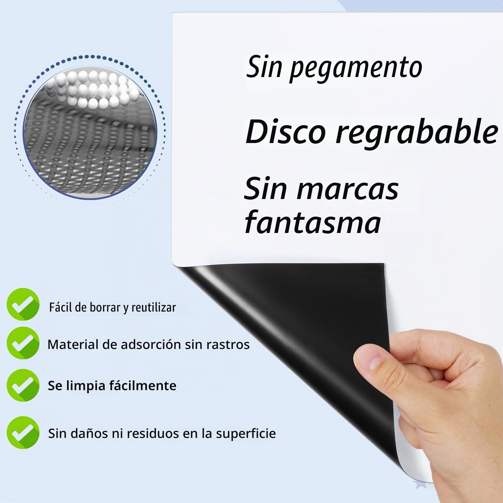 Pizarra Magnética Nevera Blendura A3 con Rotuladores y Goma, Tablero Blanco Magnético 42x29.3 cm para Planificar Estudios y Notas