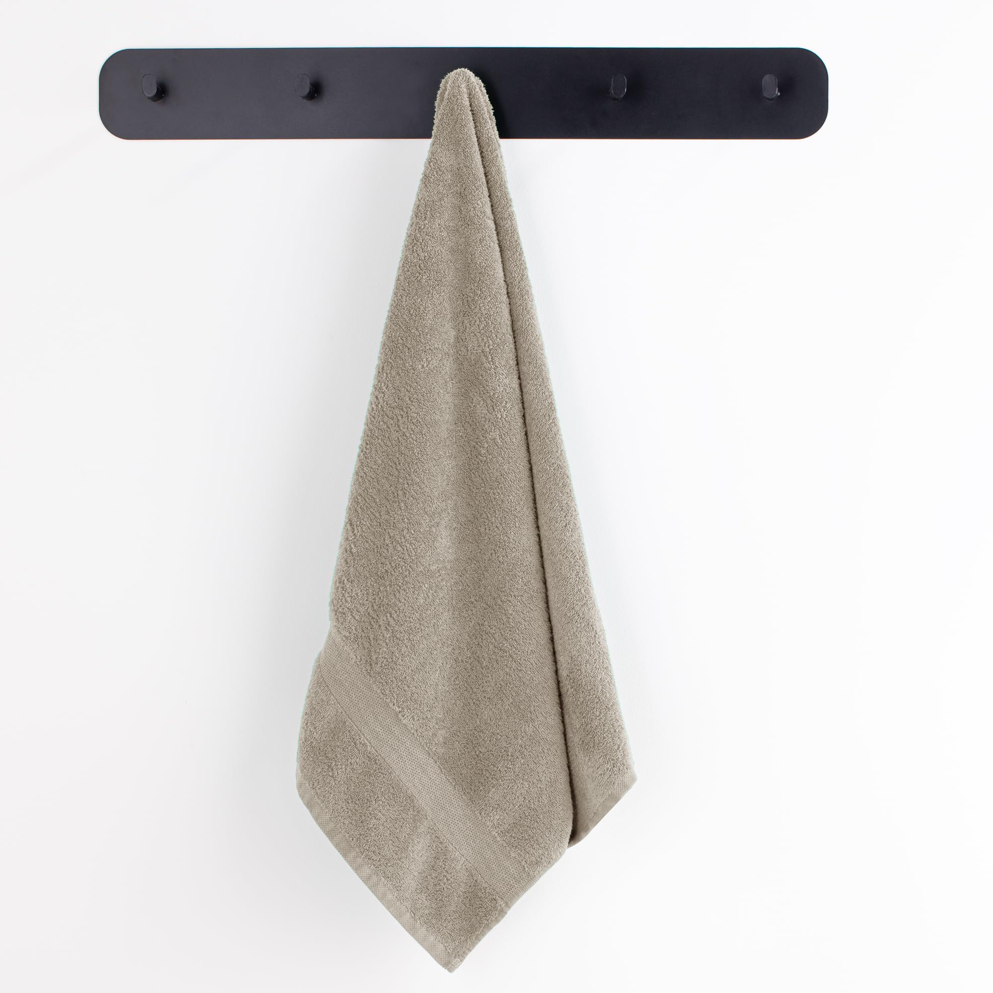 DecoKing Juego de 10 Toallas de algodón de Calidad de 525 g/m², 4 Toallas de 30 x 50 cm, 4 Toallas de Mano de 50 x 100 cm y 2 Toallas de baño de 70 x 140 cm, Color Beige y Absorbente