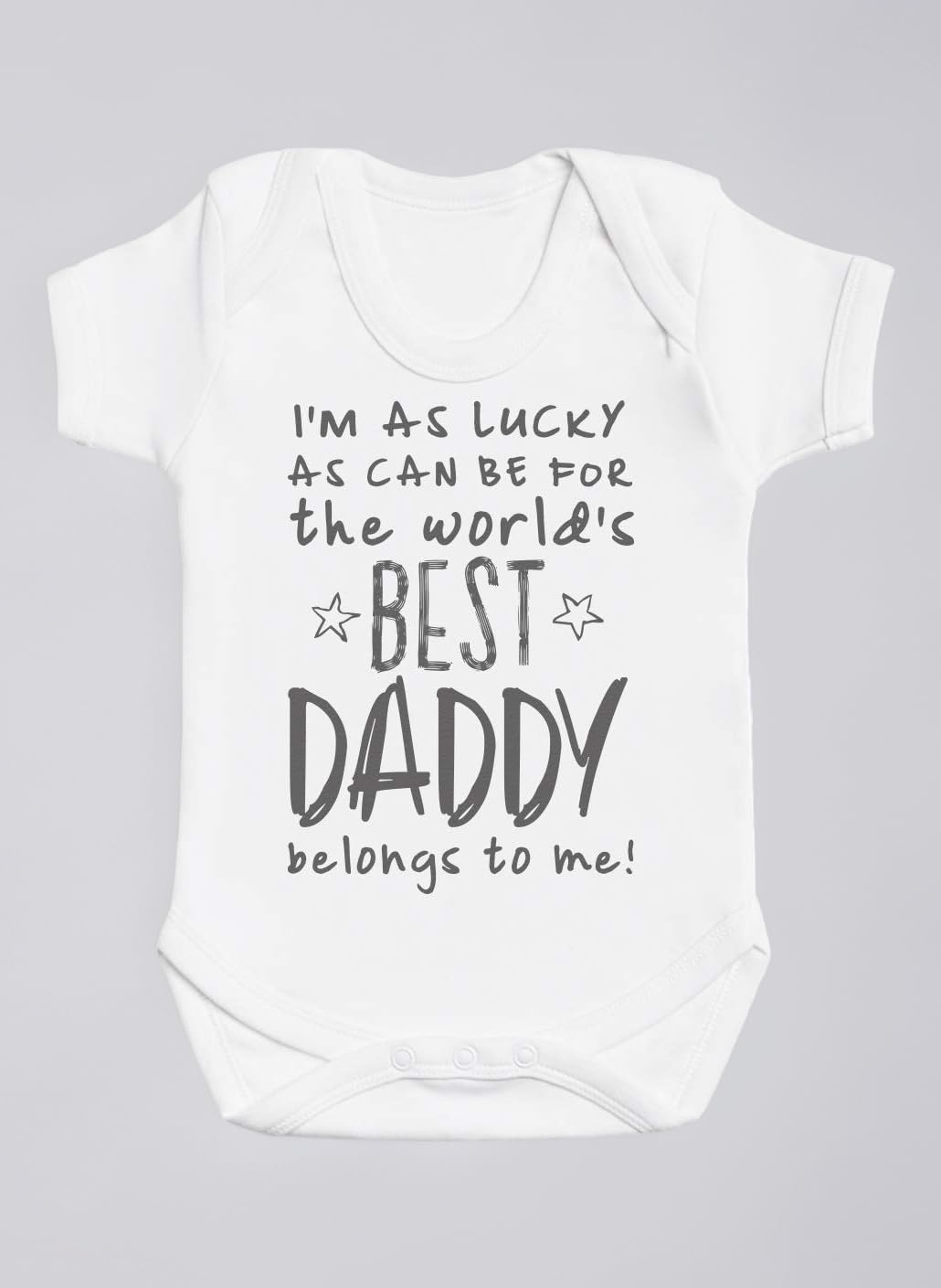 I'm As Lucky As Can Be Best Daddy belongs to me! Baby Gift, Baby Boy Bodysuit, Baby Girl Bodysuit