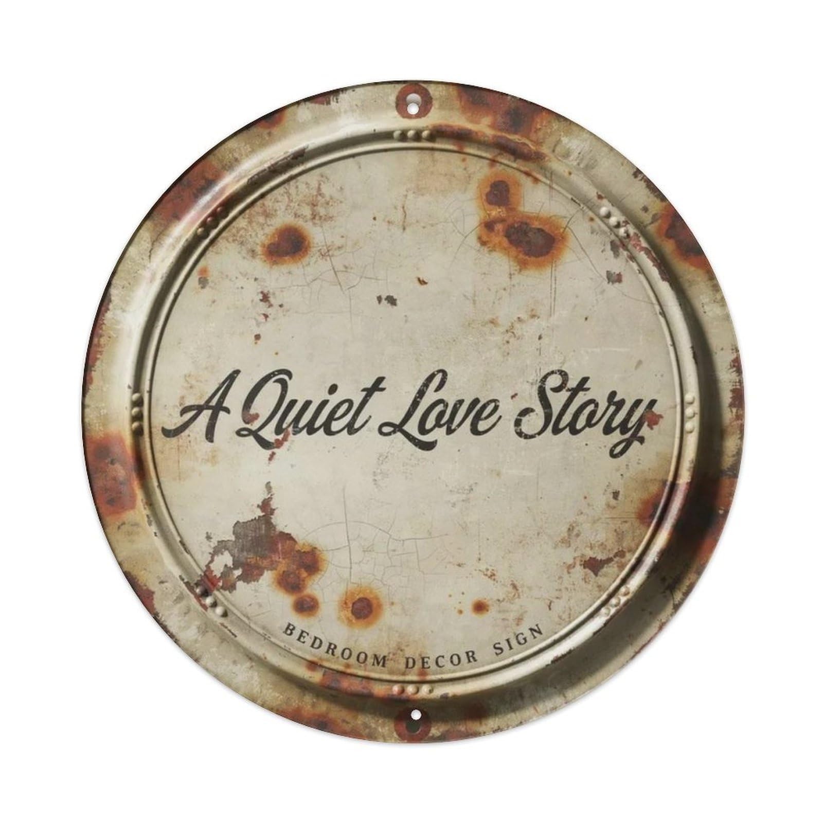 A Quiet Love Story Bedroom Decor Sign Metal Tin Sign Plaque