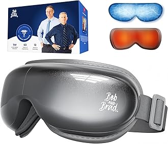 BOB AND BRAD Eye Massager with Heat and Cooling, EyeOasis 3 Eye Massager for Migraine FSA Eligible/HSA Eligible, Heated Headache Massager for Dry Eye Relief, Temple Massagers for Stress Relief