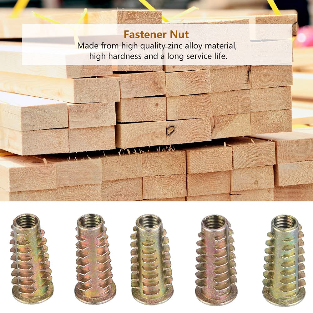 Dadi Per Mobili M6x25mm A Testa Esagonale - 20 Pezzi In Lega Di Zinco Per Inserti In Legno - Foto 7