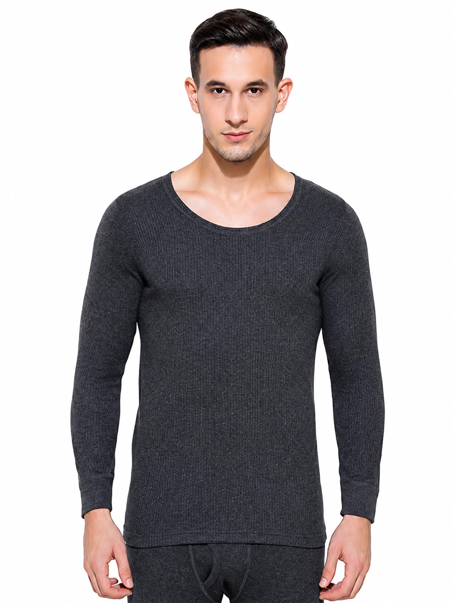 Men's Slim Fit Thermal Top Round Neck Full Sleeves Pack Of 1-image-47
