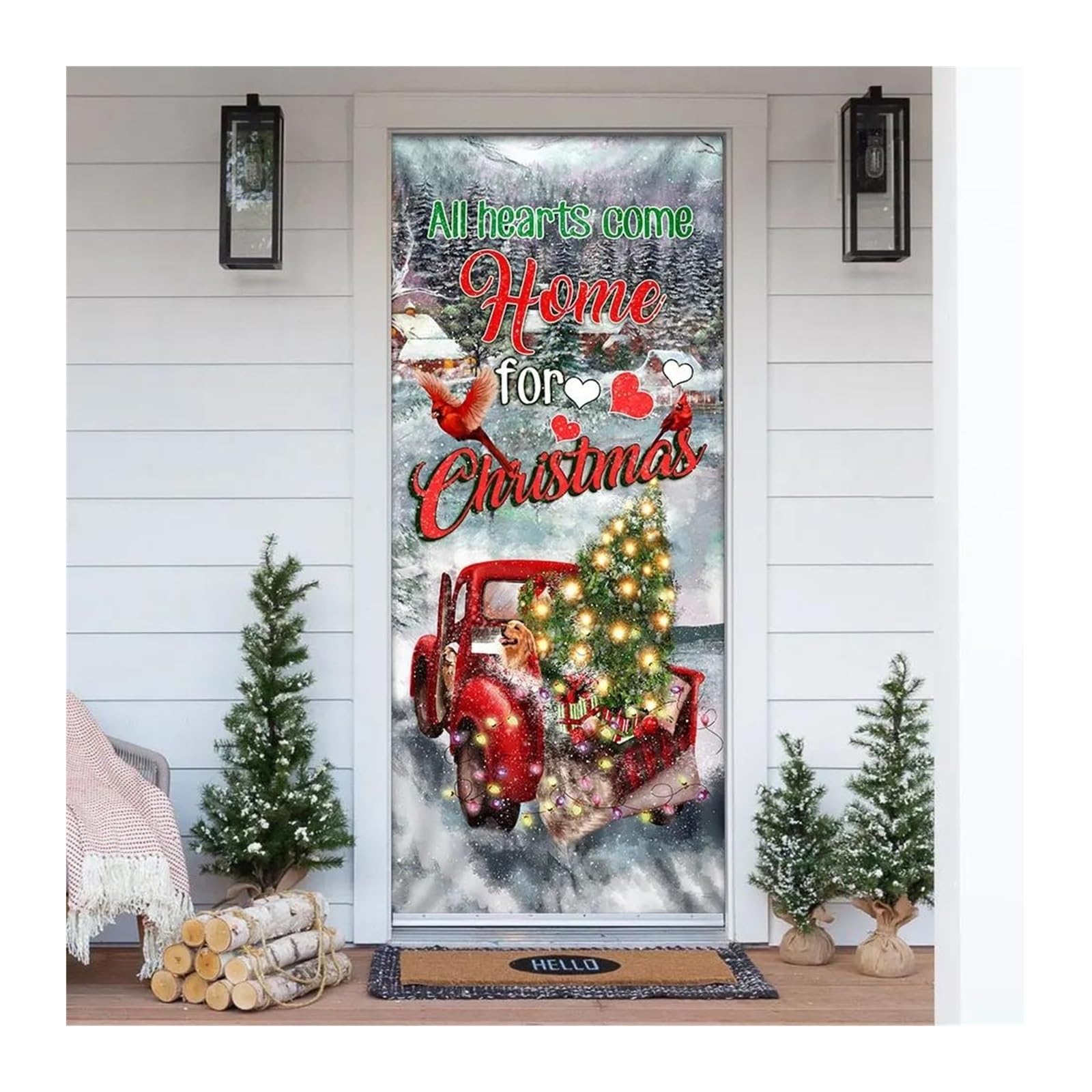 Autocollant de maison Joyeux Noël amovible pour décorer sans abîmer les murs